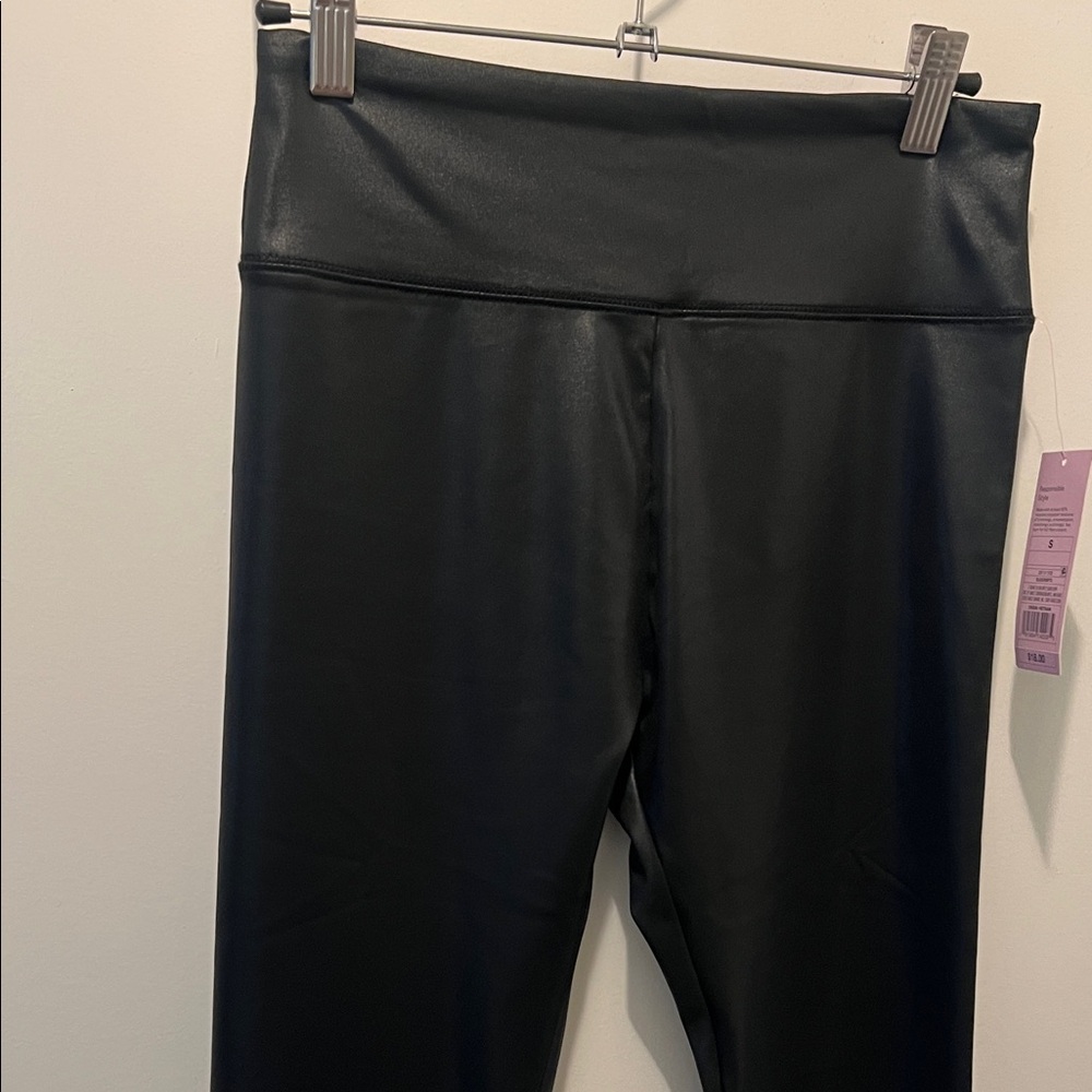 Wild Fable Glossy Black Kids Leggings